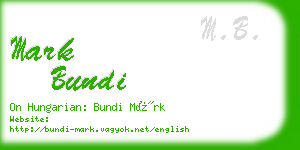 mark bundi business card